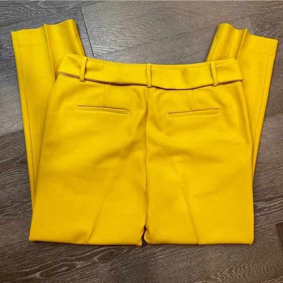 LOFT Yellow Tie-Waist Pants - Picture 6 of 6